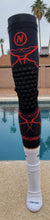 Load image into Gallery viewer, 2024 Nasty Sports Black and Red Knee Sleeve with Integrated Pad