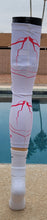 Load image into Gallery viewer, 2024 Nasty Sports White and Pink Knee Sleeve with Integrated Pad