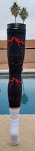 Load image into Gallery viewer, 2024 Nasty Sports Black and Red Knee Sleeve with Integrated Pad
