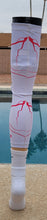 Load image into Gallery viewer, 2024 Nasty Sports White and Pink Knee Sleeve with Integrated Pad
